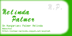 melinda palmer business card